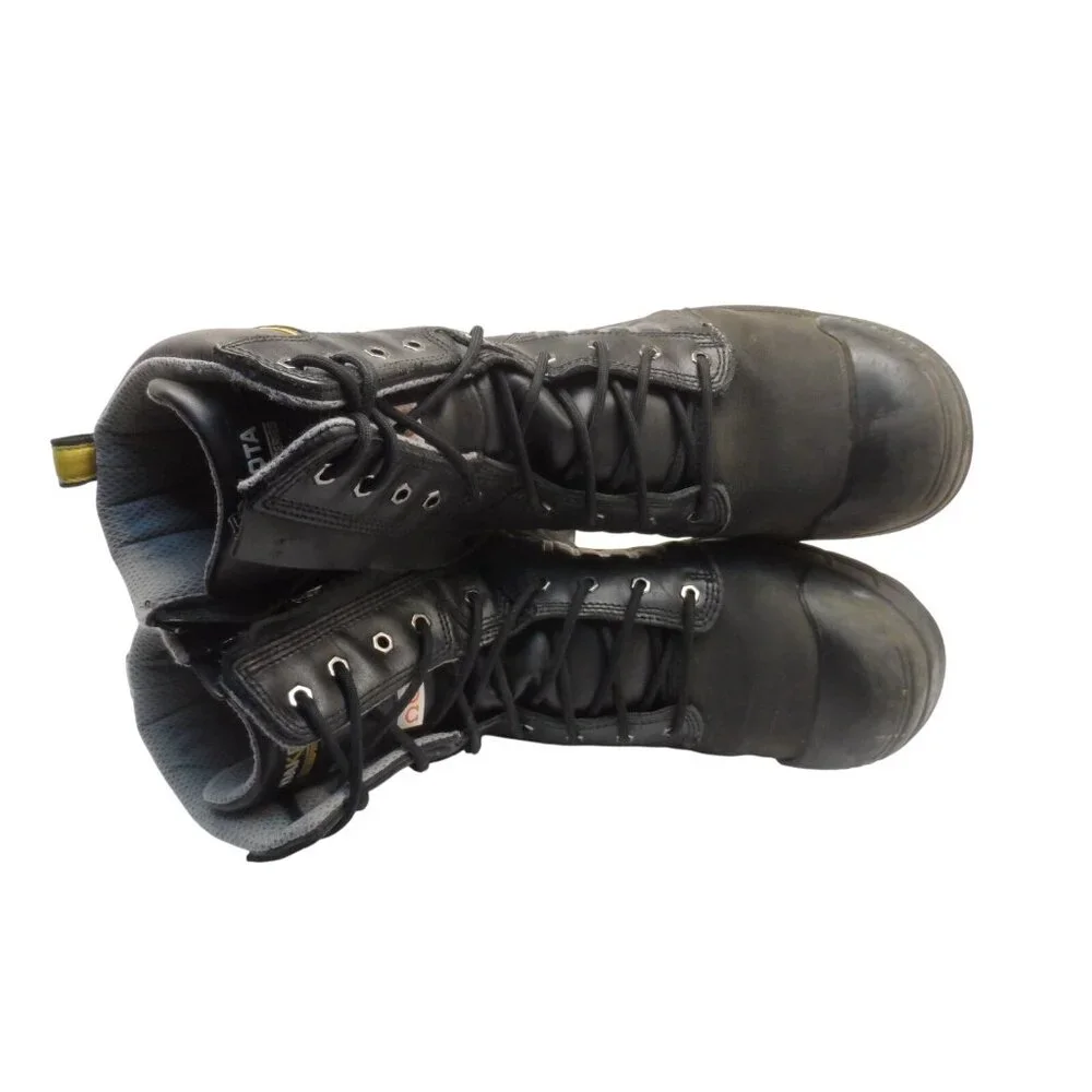 DAKOTA Men's 8" 8112 Quad Steel Toe Internal Metguard Work Boots Black Size 14M - Picture 4 of 9